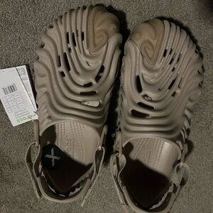 Salehe Bembury CROCS Taupe Foam Clogs